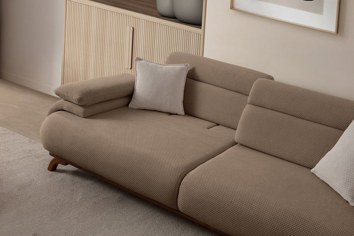 Atelier Del Sofa Bonjo Walnut - Latte